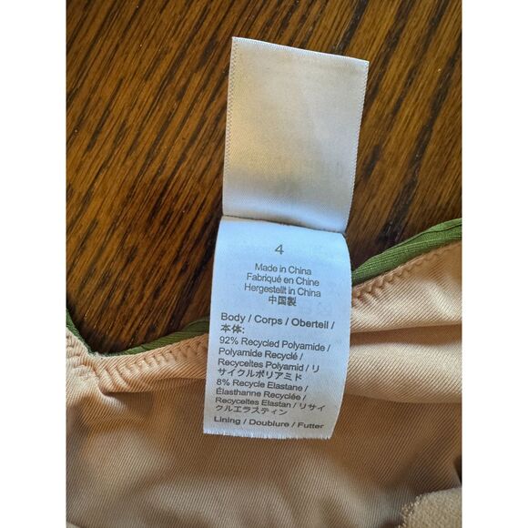 J. Crew Olive Green Swim One-piece Swimsuit Size 4 NWOT - Picture 7 of 7